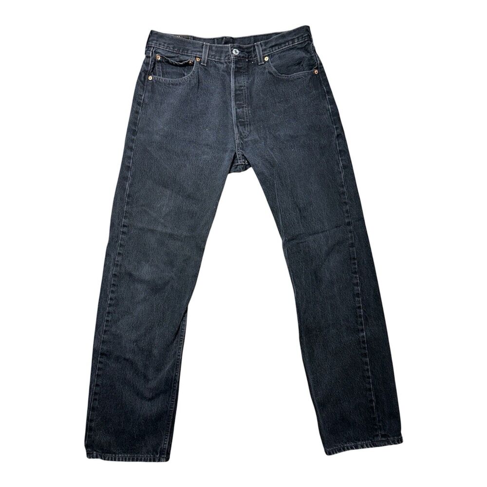 Levi’s 501xx Black Vintage Y2K  34x32 Actual 32x31 Made In Mexico Button Fly